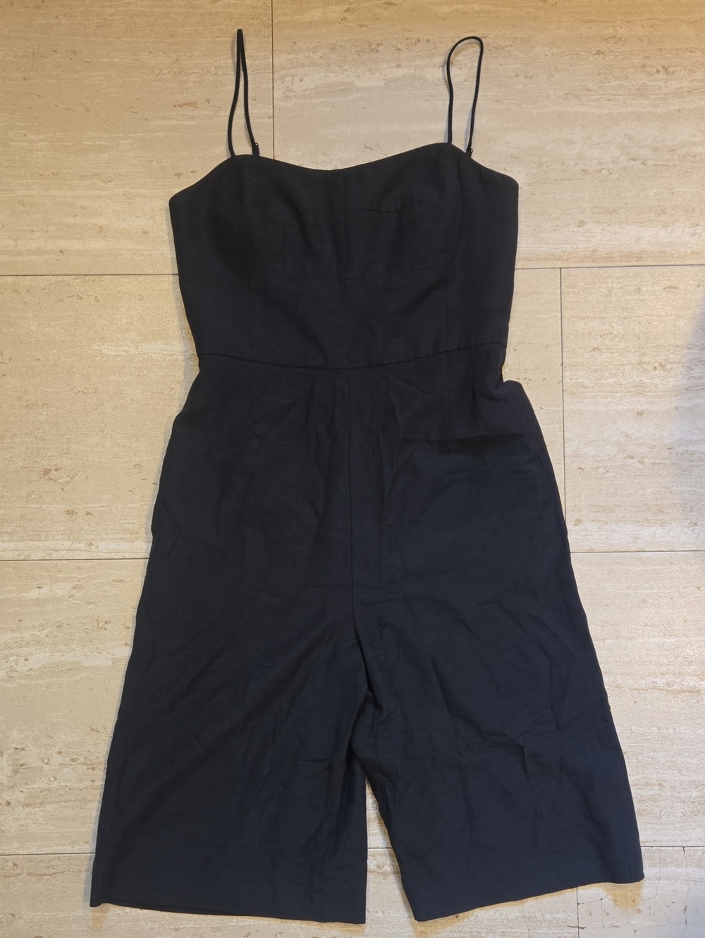 Club Monaco Black Spaghetti Strap Romper
